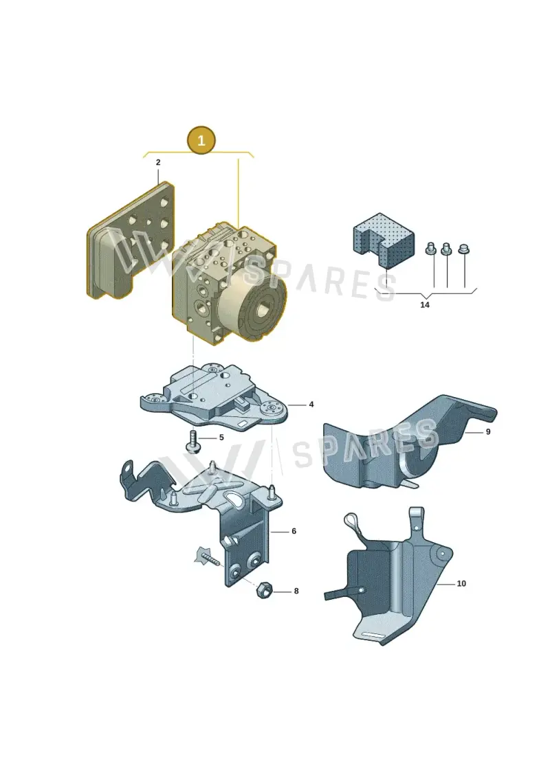 5Q0614517CEBEF — Volkswagen Teramont (2016-2021) diagram 3ch614100, position 1