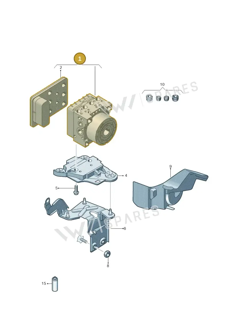 5Q0614517ELBEF — Volkswagen Passat saloon (2014-2024) diagram 746614000, position 1