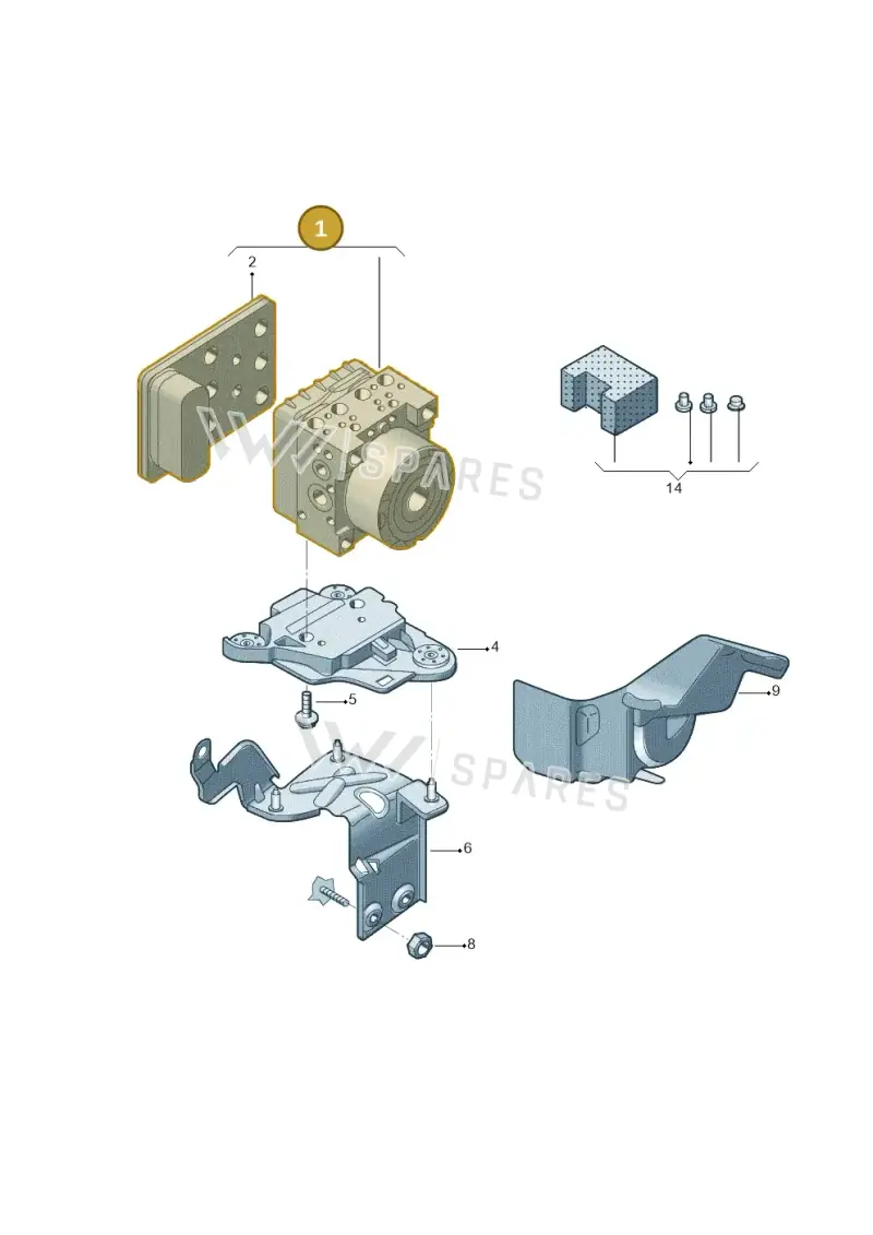 5Q0614517GDBEF — Volkswagen New Lavida (2018-2023) diagram 519614100, position 1