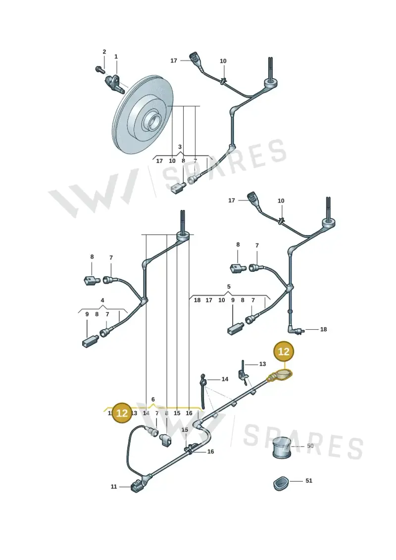 5Q0711487G — Volkswagen Tiguan (2024-) diagram 3ch927000, position 12