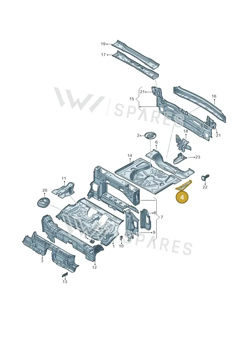 5Q0802092D — Audi A3 Cabriolet (2016-2020) diagram 778813100, position 4