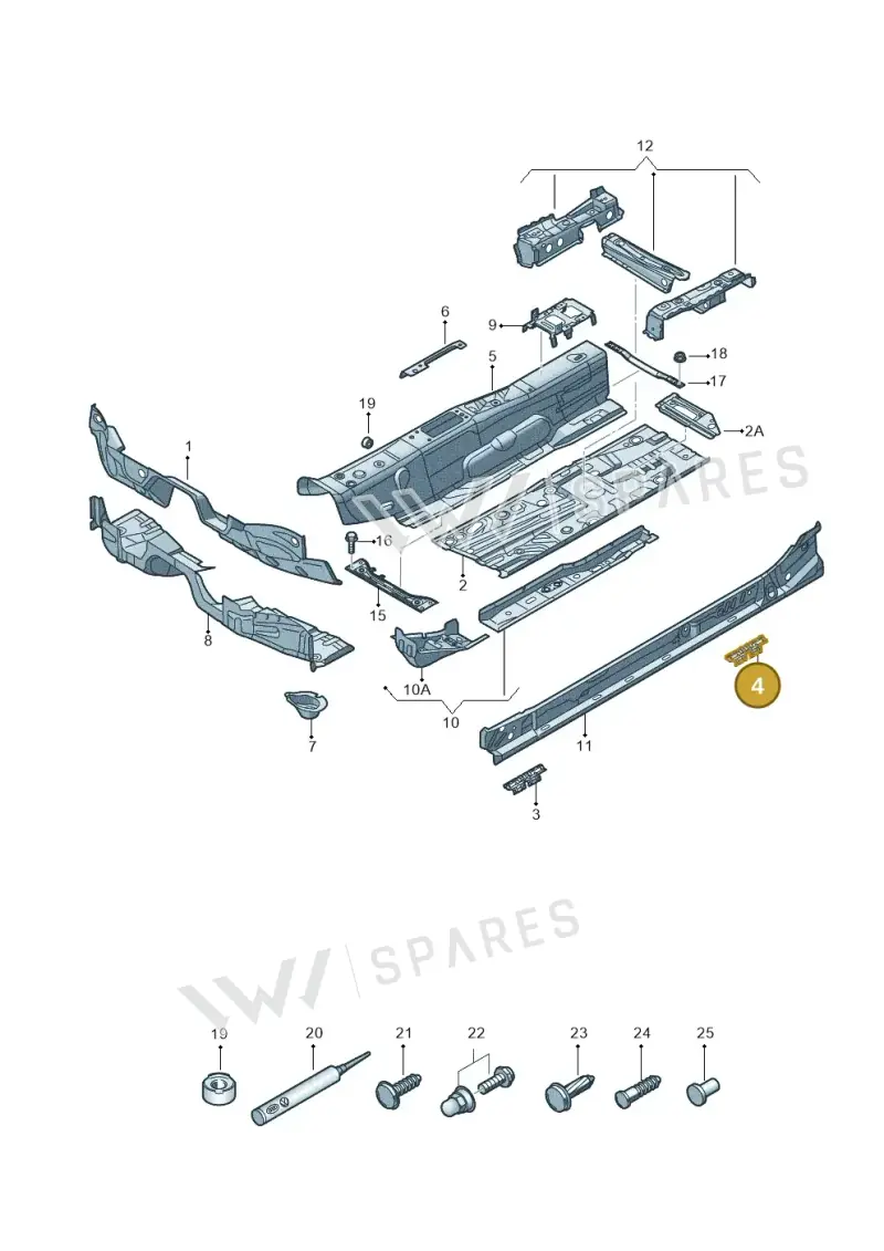 5Q0802311B — Volkswagen Taos 1.4 (2020-2024) diagram 893803050, position 4