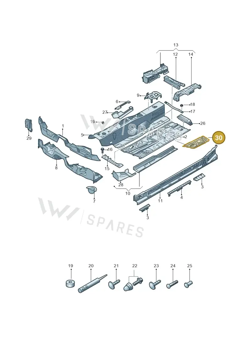 5Q0803075 — Volkswagen CC Fastback (2018-) diagram 826803005, position 30