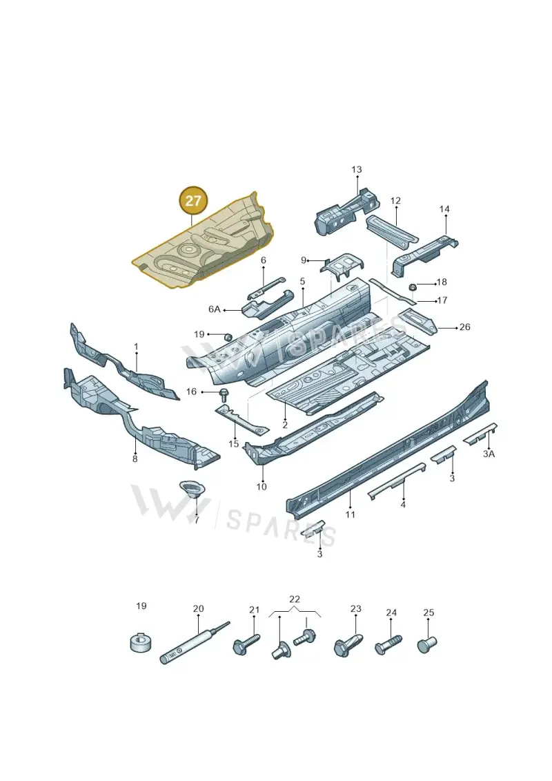 5Q0803075A — Volkswagen New Lavida (2018-2023) diagram 427803050, position 27
