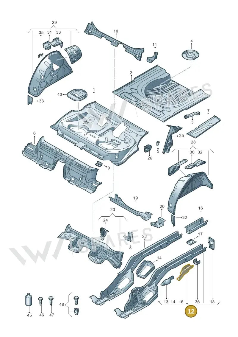 5Q0803501DK — Volkswagen Golf 2.0 (2016-2020) diagram 763803200, position 12