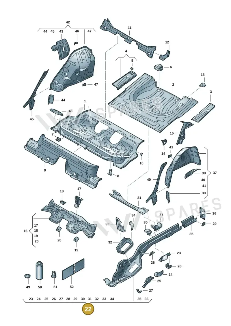 5Q0803501L — SEAT Leon (2019-) diagram 5fn803010, position 22