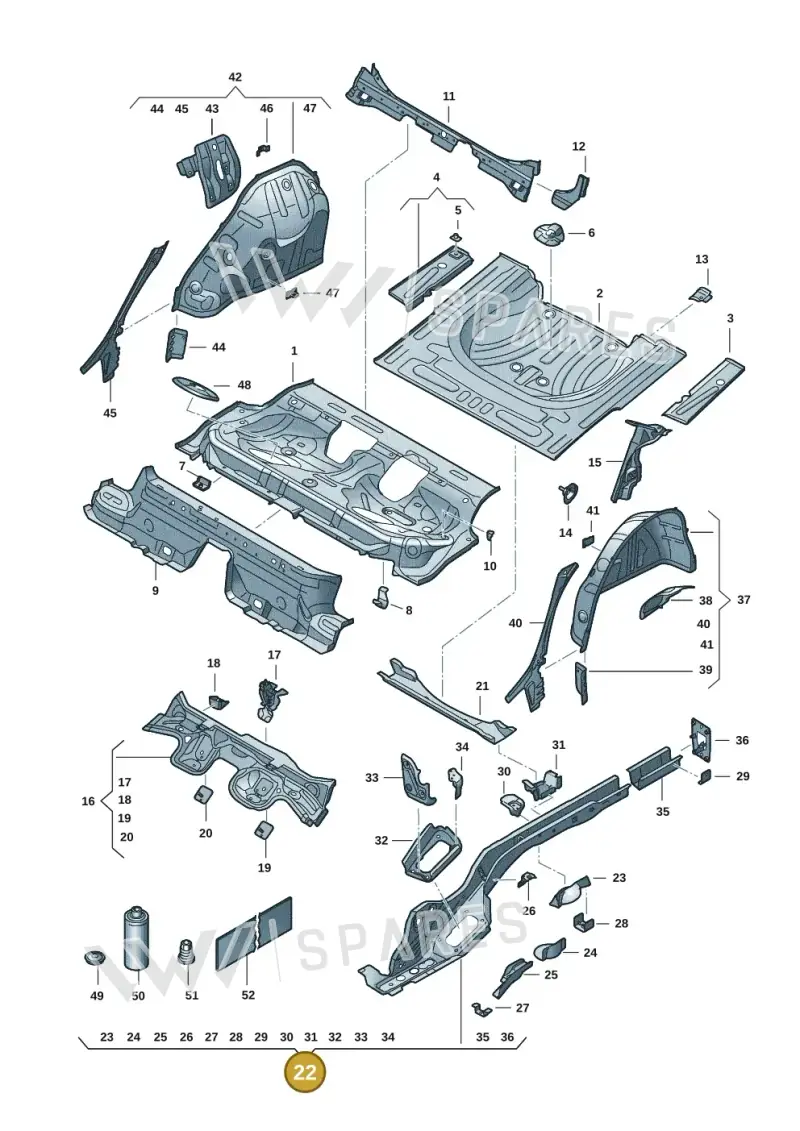 5Q0803502E — SEAT Leon (2019-) diagram 5fn803010, position 22