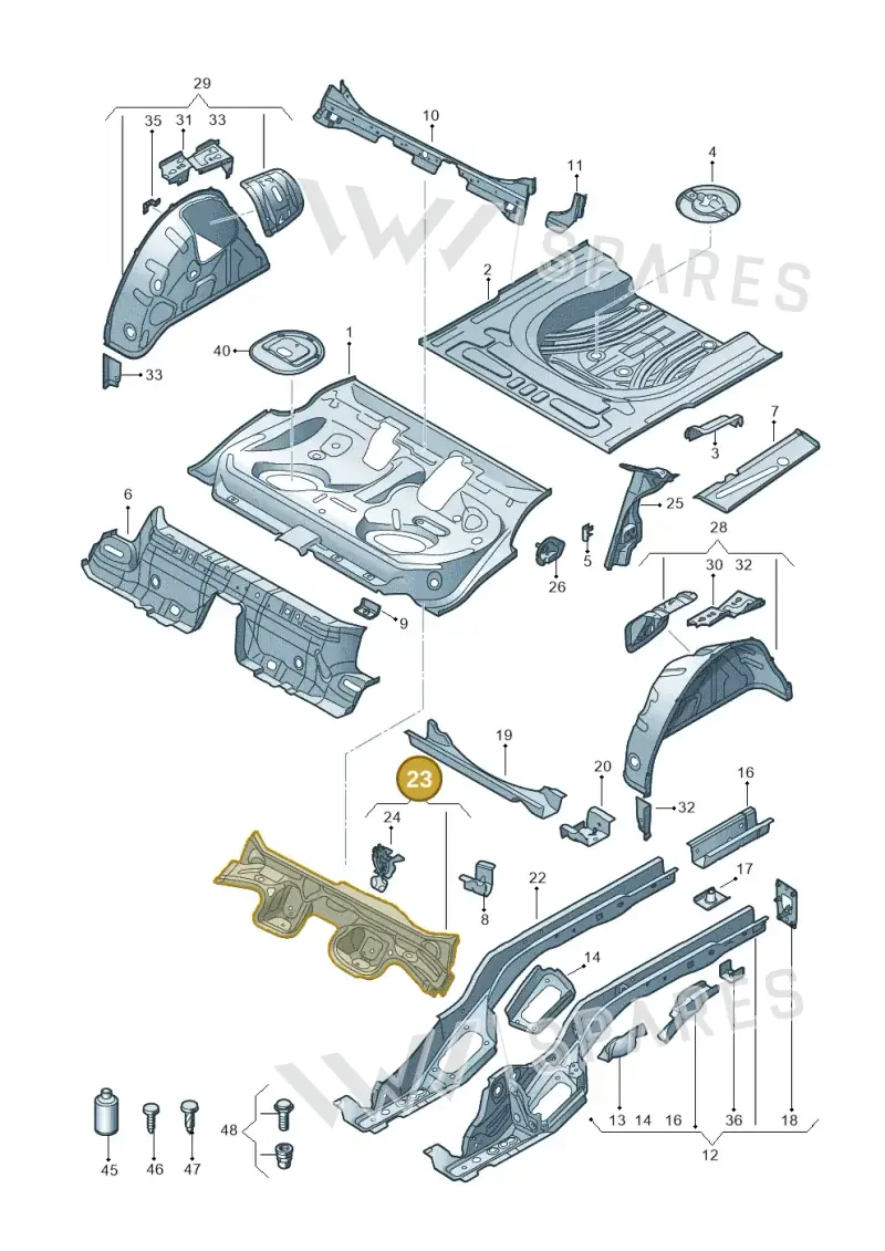 5Q0803531F — Volkswagen Golf 2.0 (2016-2020) diagram 763803200, position 23