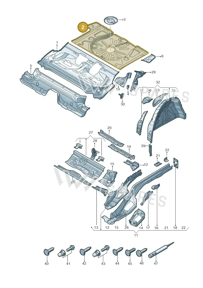 5Q0813116L — Volkswagen E-Golf (2014-2021) diagram 774803200, position 2
