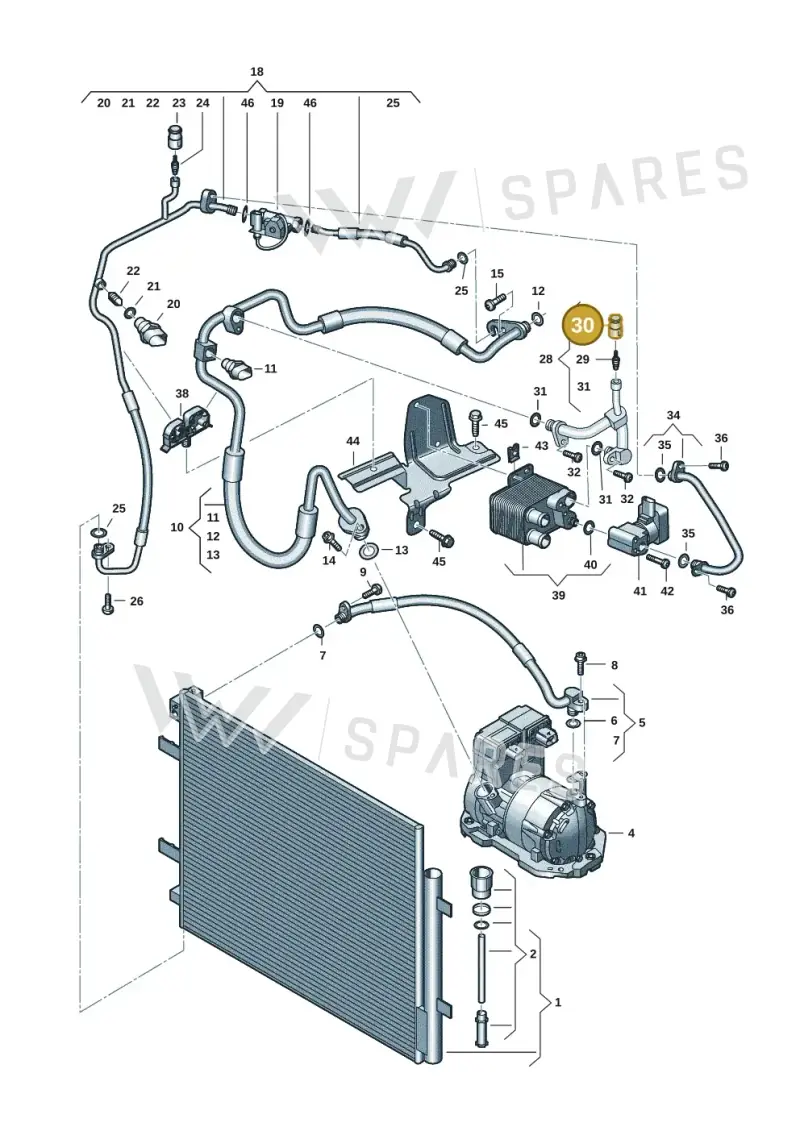 5Q0816231 — Volkswagen ID.7 Limousine Pro (2023-) diagram 10a260401, position 30
