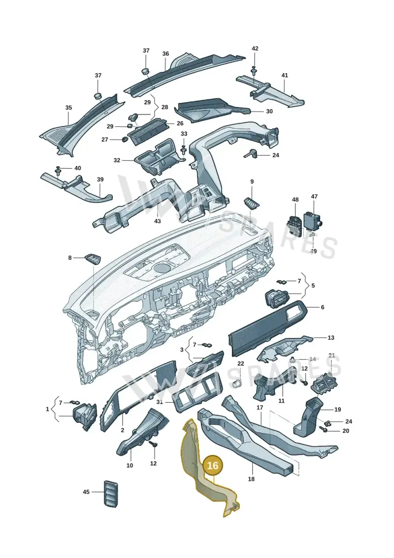 5Q0819805D — Volkswagen Tiguan (2024-) diagram 57d819300, position 16
