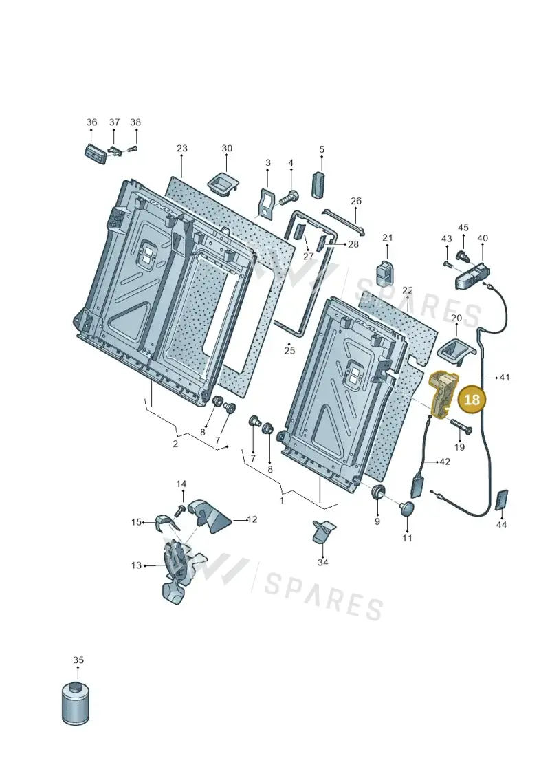 5Q0885682M — Volkswagen Passat estate (2023-) diagram 763885700, position 18
