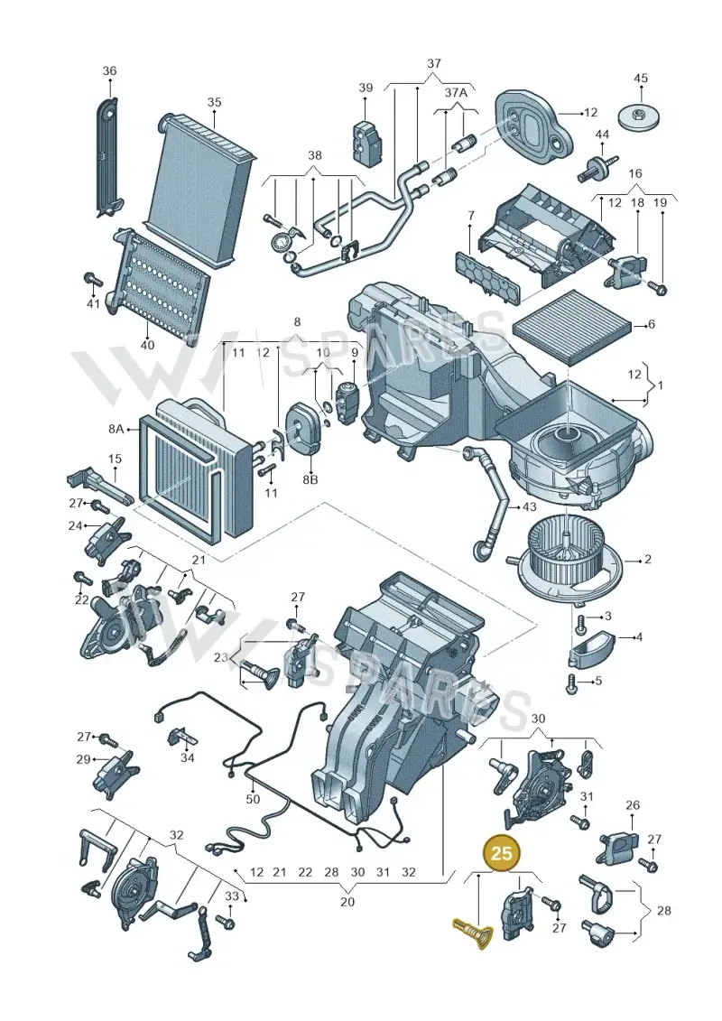 5Q0898511F — Volkswagen Passat estate (2023-) diagram 793820200, position 25