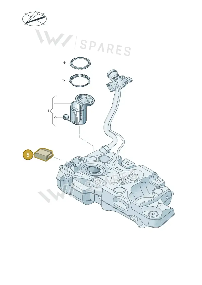 5Q0906093B — Volkswagen Passat estate (2023-) diagram 746919300, position 5