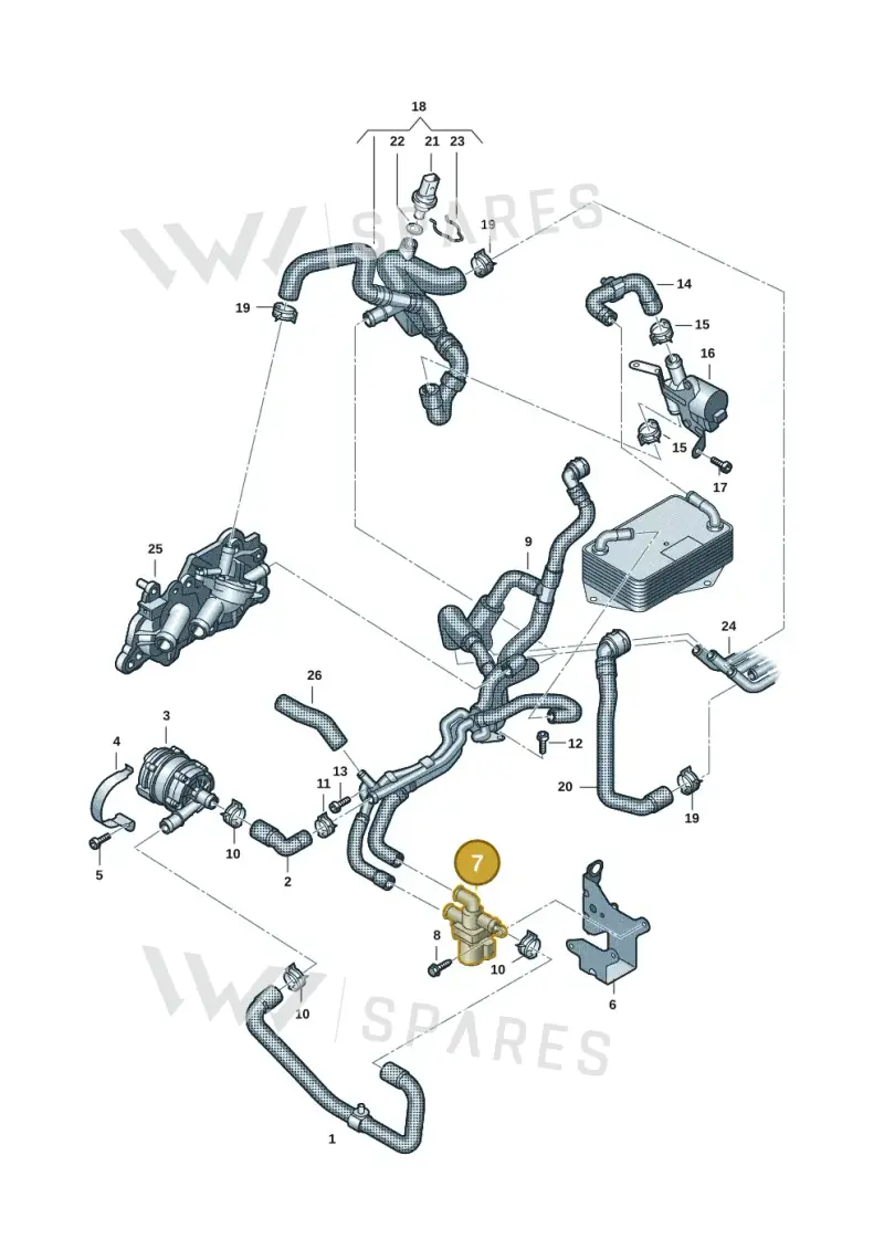 5Q0906457C — Volkswagen Multivan (2021-) diagram 7t0121254, position 7