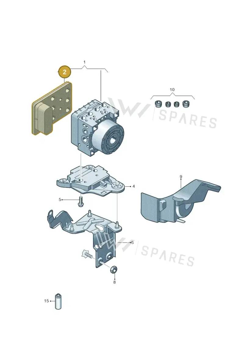 5Q0907379AFREP — Volkswagen Golf 1.6 (2015-2019) diagram 746614000, position 2