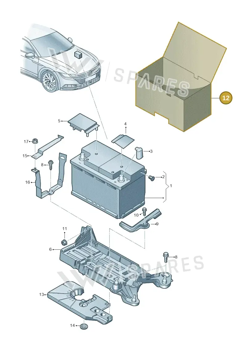 5Q0915411D — Volkswagen Arteon (2017-2023) diagram 828915000, position 12