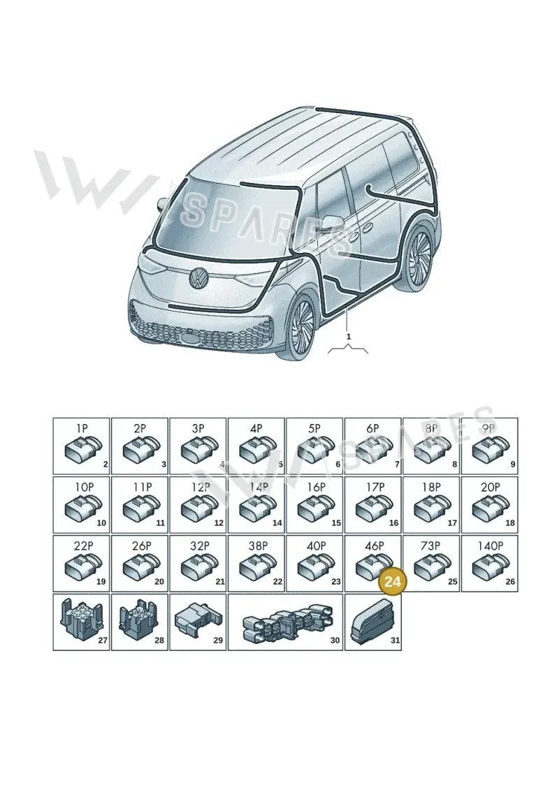 5Q0937702 — Volkswagen ID.Buzz (2022-) diagram 15a972000, position 24