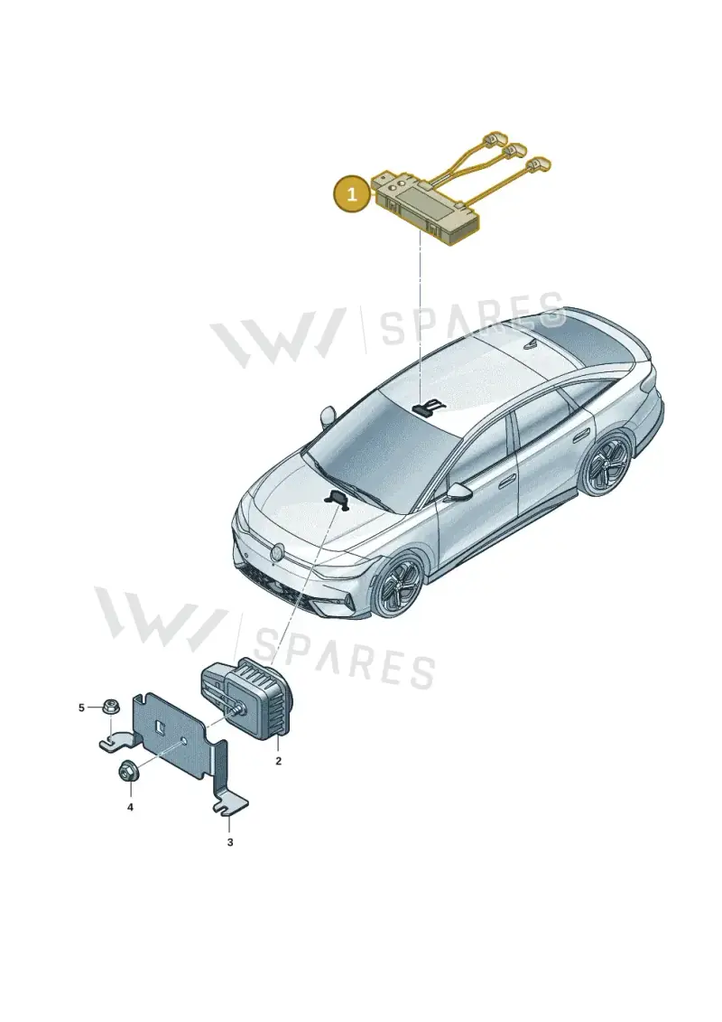 5Q0951172C — Volkswagen ID.7 Limousine Pro (2023-) diagram 14b951020, position 1