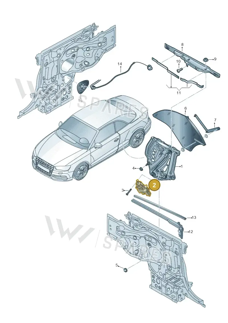 5Q0959408B — Audi A3 Cabrio (2016-2020) diagram 778839600, position 2