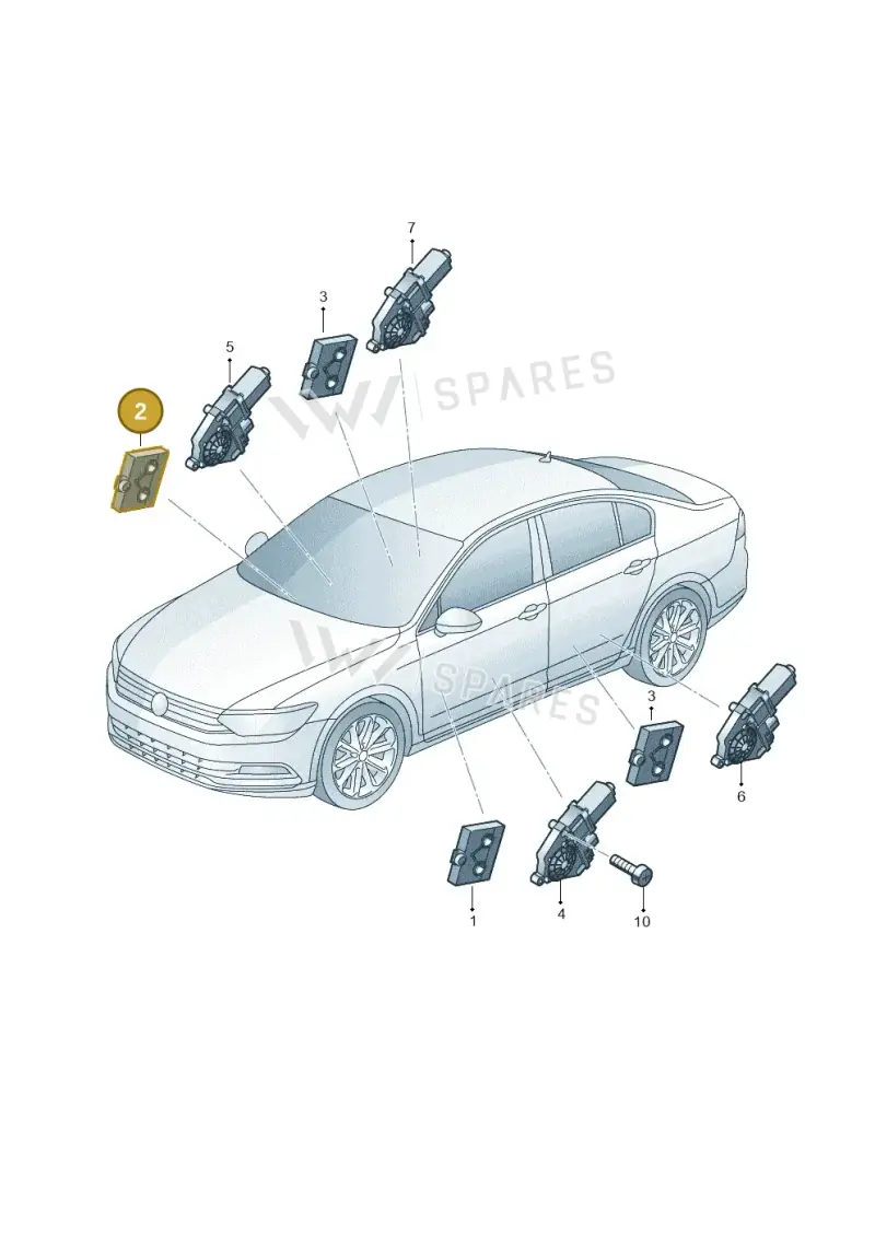 5Q0959592D — Skoda Superb Combi (2015-2024) diagram 793959100, position 2