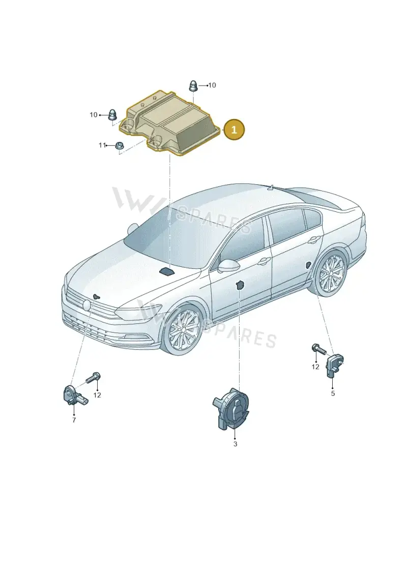 5Q0959655AM — Skoda Superb Combi (2015-2024) diagram 793959300, position 1