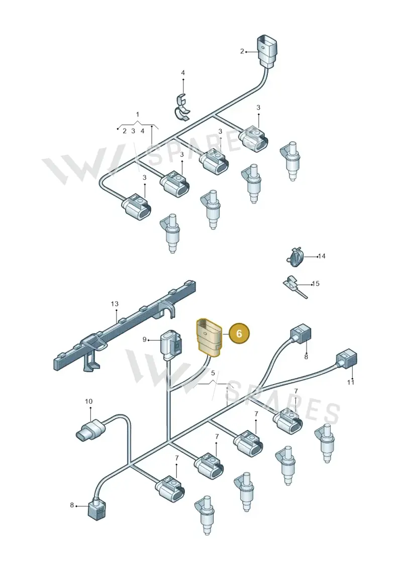 5Q0971499 — Volkswagen Teramont (2021-2023) diagram 809971170, position 6