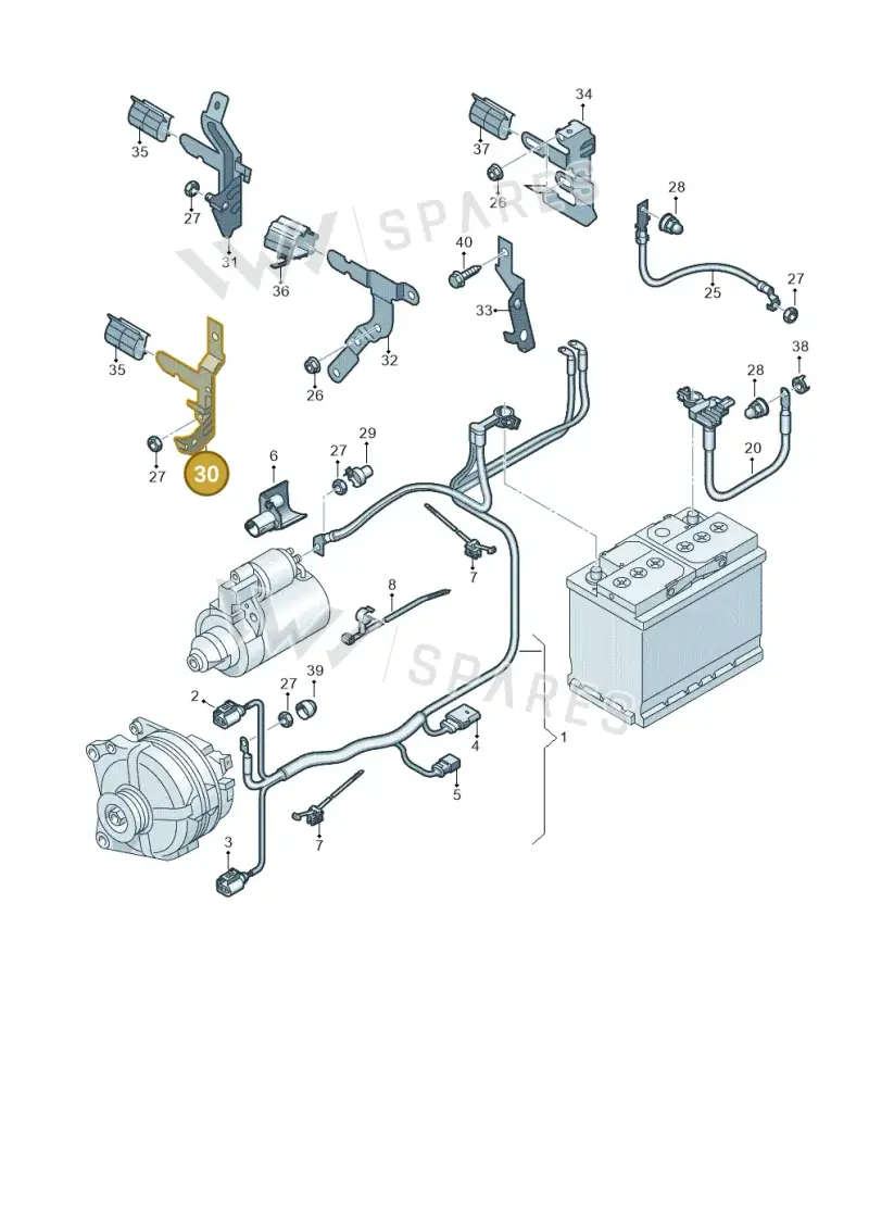 5Q0971615C — Skoda Fabia (2021-2022) diagram 584971000, position 30