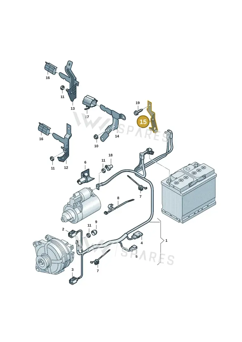 5Q0971858P — Volkswagen Taigo (2021-2024) diagram 2f0971100, position 15