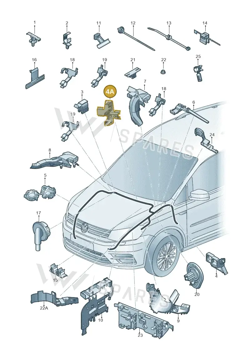 5Q0971890D — Volkswagen Touran 2,0 BlueMotion (2015-2024) diagram 869971870, position 4A