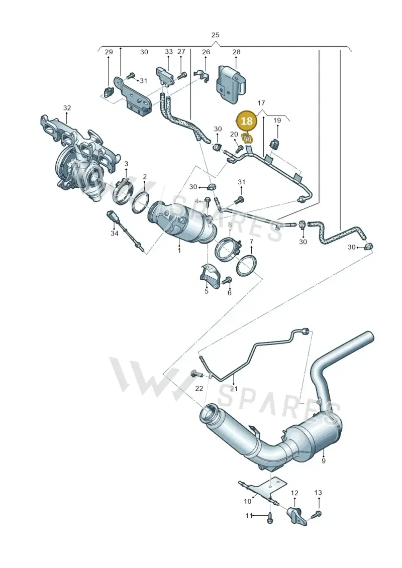 5Q0971939A — Volkswagen MAN TGE 55 (2016-2021) diagram 806253600, position 18