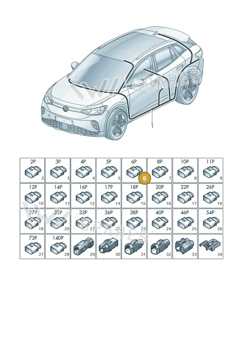 5Q0972706 — Volkswagen ID.4 (2020-2025) diagram 11a971090, position 6