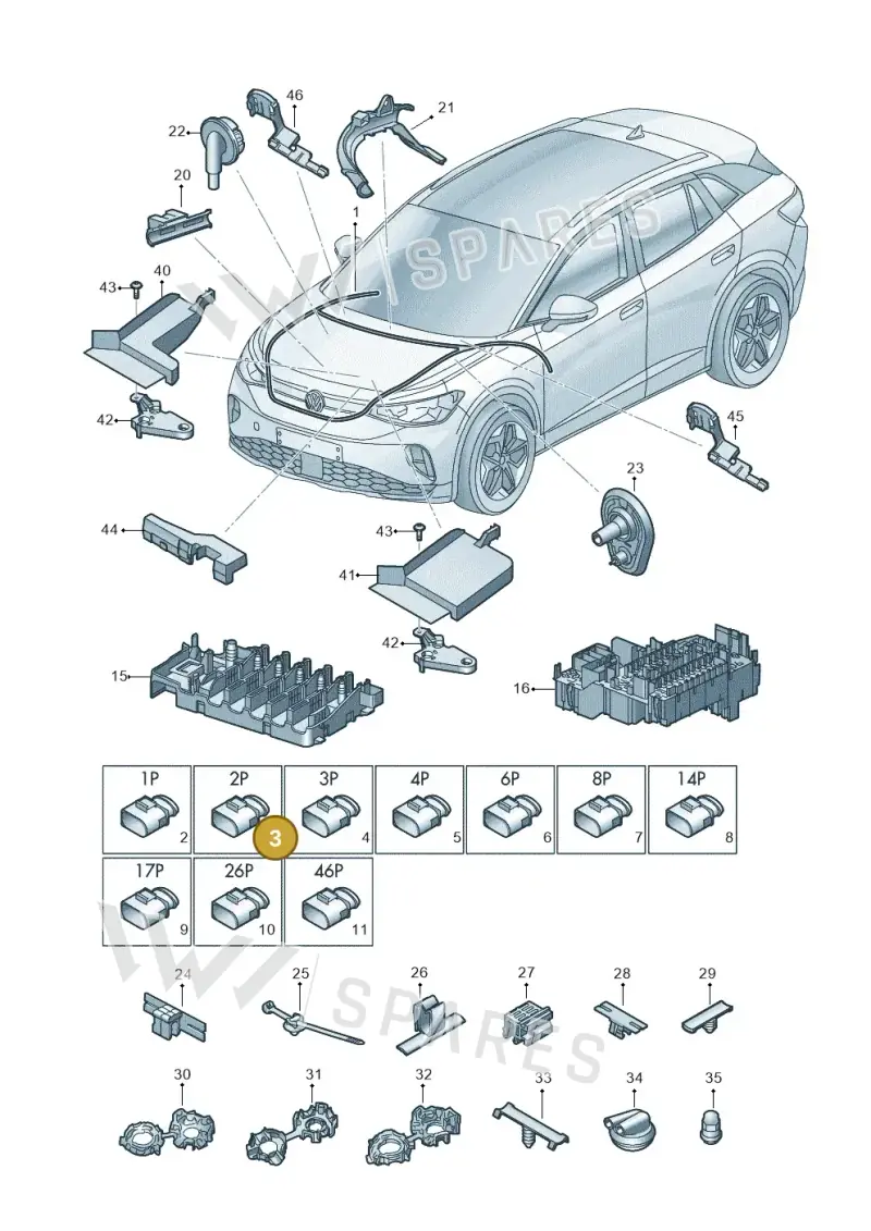 5Q0973802 — Volkswagen ID.4 Pro (2020-2023) diagram 11a971080, position 3