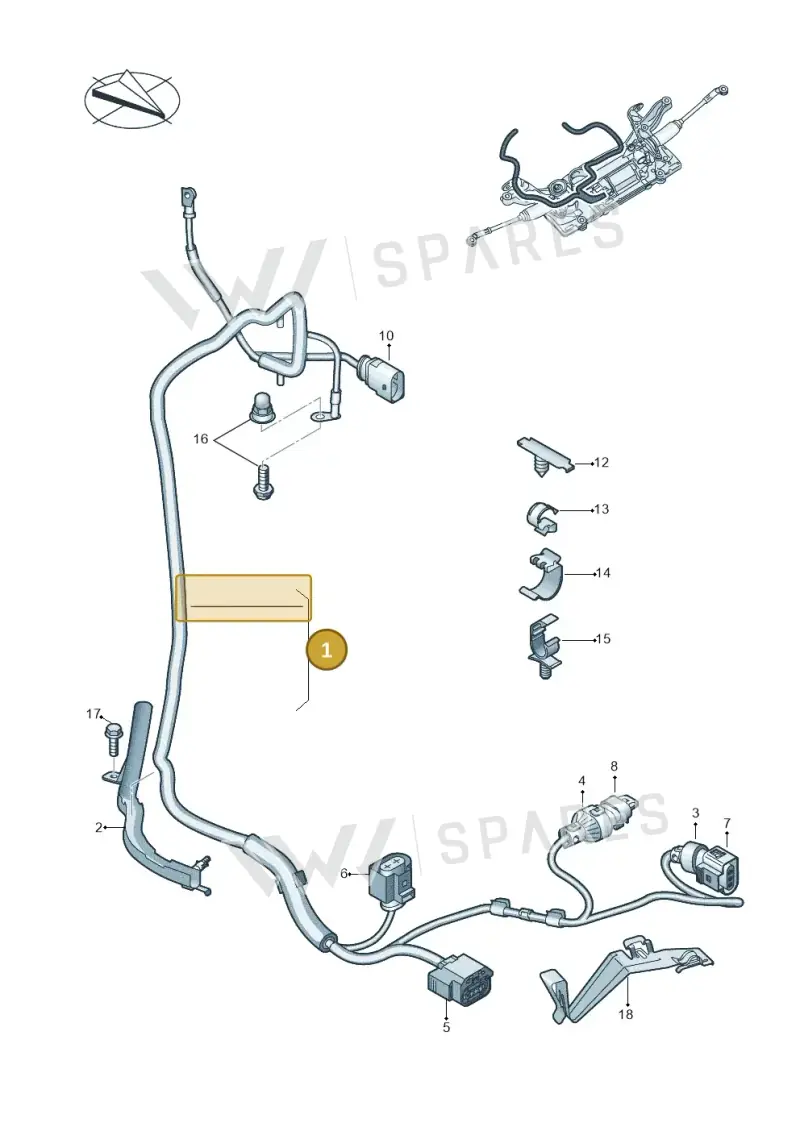 5Q1971111CB — Volkswagen T-Roc convertible 1.5 (2019-2024) diagram 863971700, position 1