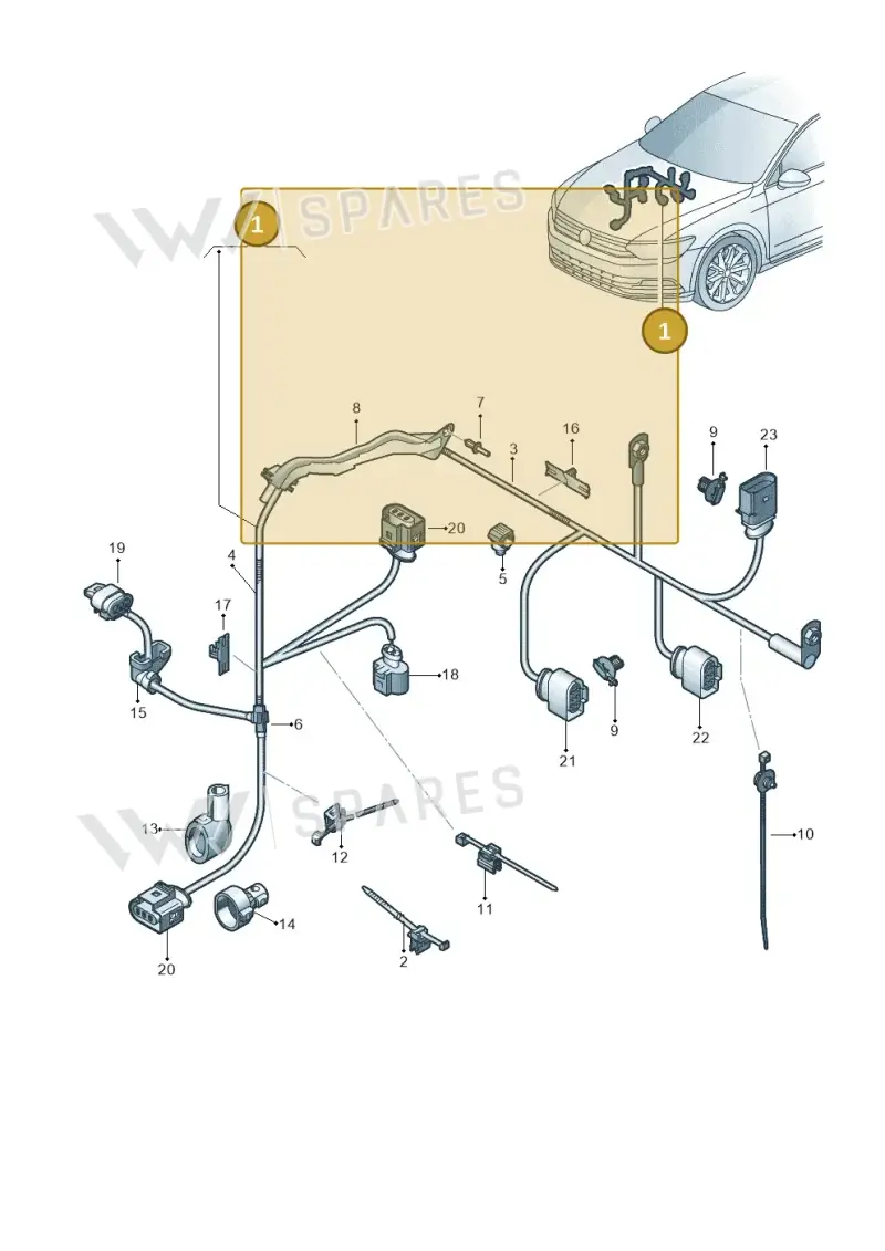 5Q1971111CC — Volkswagen Passat saloon (2014-2024) diagram 793971780, position 1