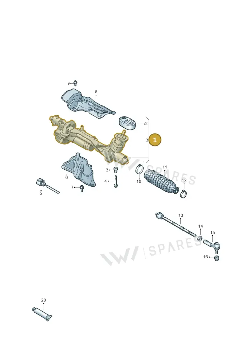 5Q2423055K — Volkswagen T-Roc convertible 1.5 (2019-2024) diagram 2gk423050, position 1