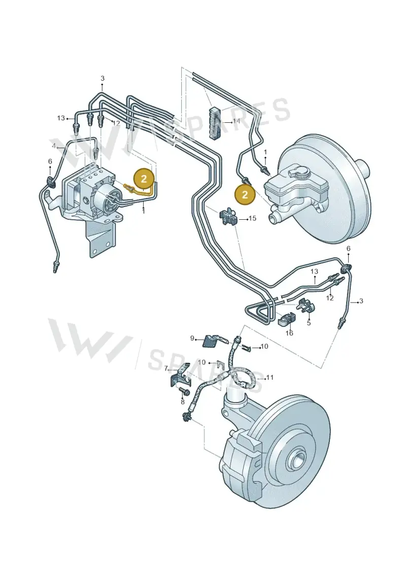 5Q2614740B — Volkswagen Golf Estate (2013-2017) diagram 745611200, position 2