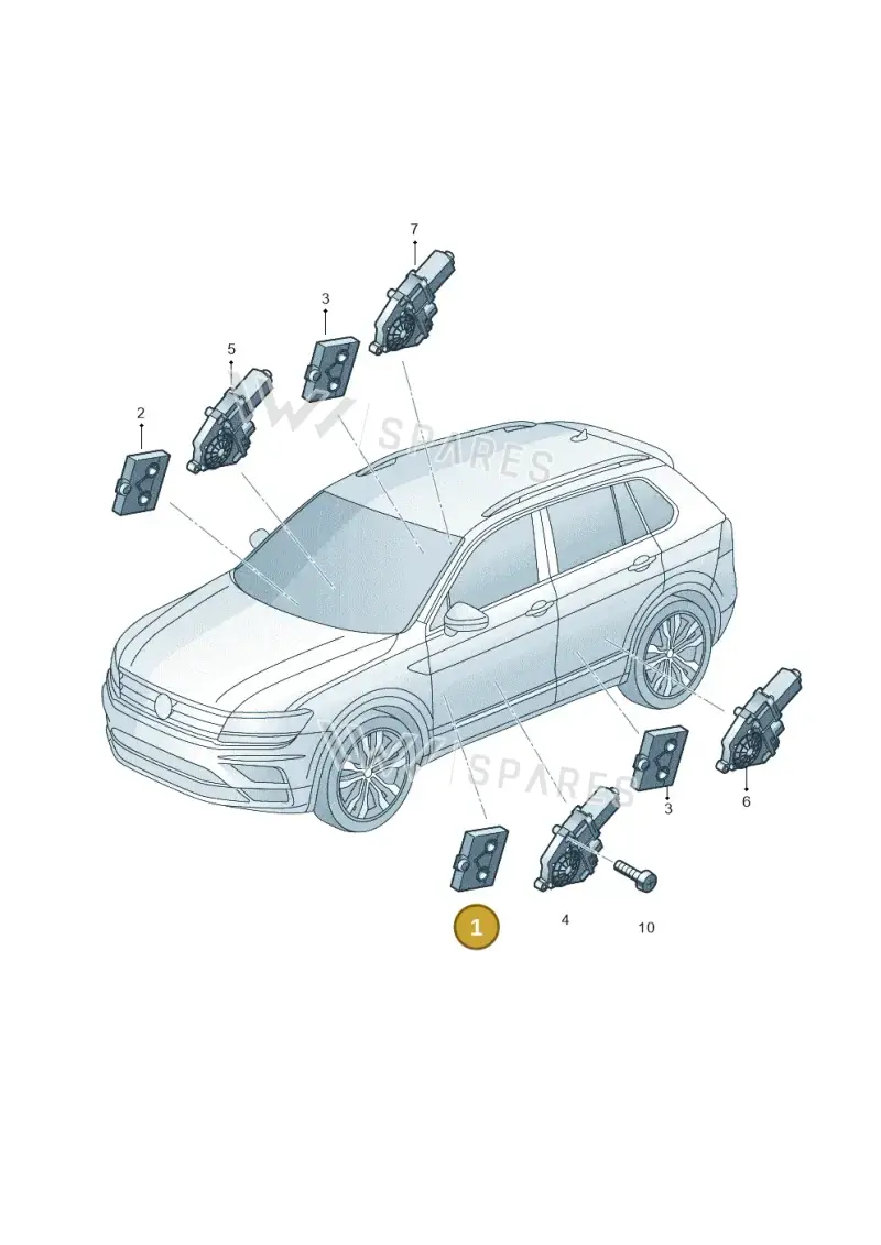 5Q4959593R — Skoda Karoq (2017-2023) diagram 884959100, position 1
