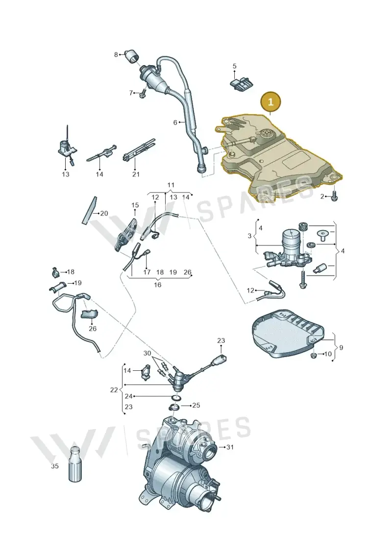 5QA131877J — Volkswagen Touran 2,0 BlueMotion (2015-2024) diagram 869253560, position 1