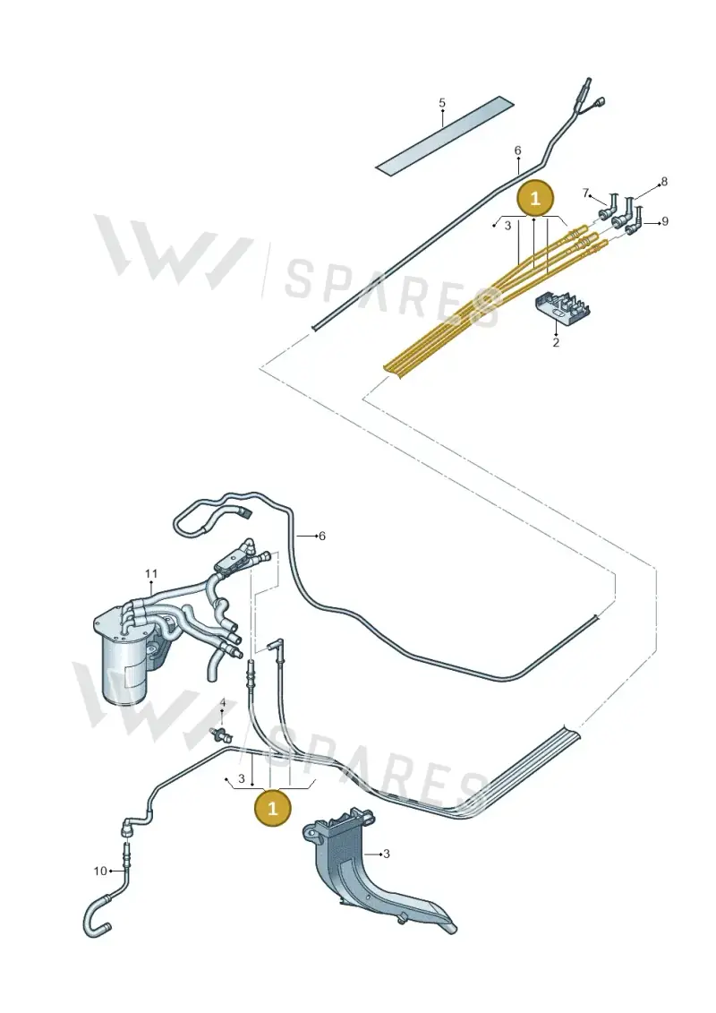 5QA200059D — Volkswagen Touran 2,0 BlueMotion (2015-2024) diagram 869201250, position 1
