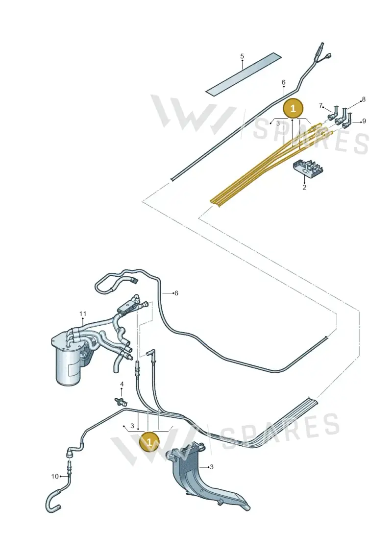 5QA200059G — Volkswagen Touran 2,0 BlueMotion (2015-2024) diagram 869201250, position 1