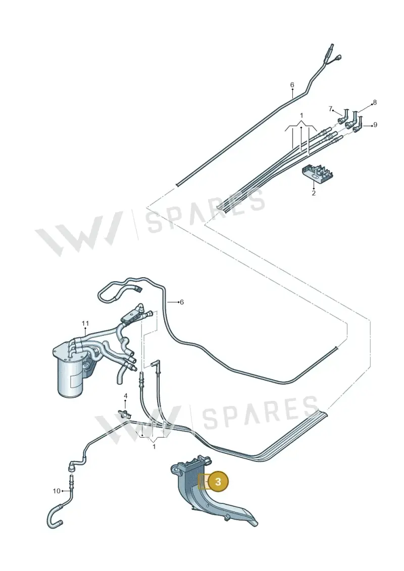 5QA201973F — Volkswagen Caddy Maxi Kombi (2020-2024) diagram 884201250, position 3