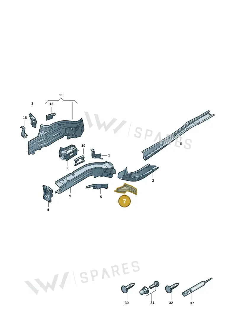 5QA804426 — Volkswagen Tiguan 2.0 (2023-) diagram 57x803001, position 7