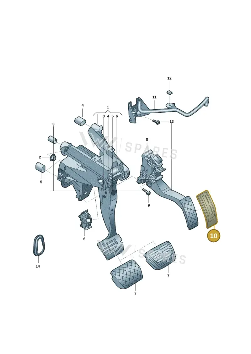 5QD721647 — Volkswagen Tiguan (2024-) diagram 57d721060, position 10