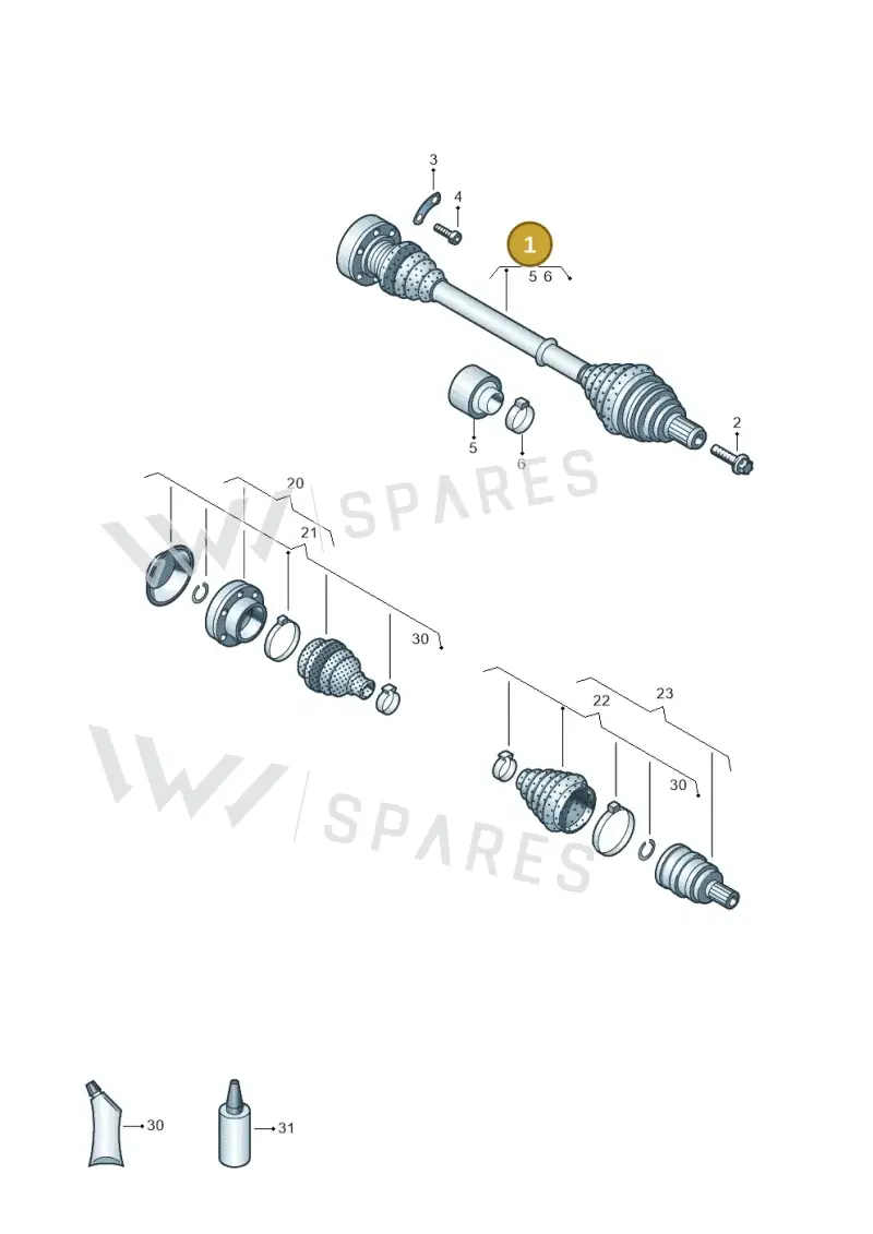 5QE407272C — Volkswagen E-Golf (2014-2021) diagram 774407200, position 1
