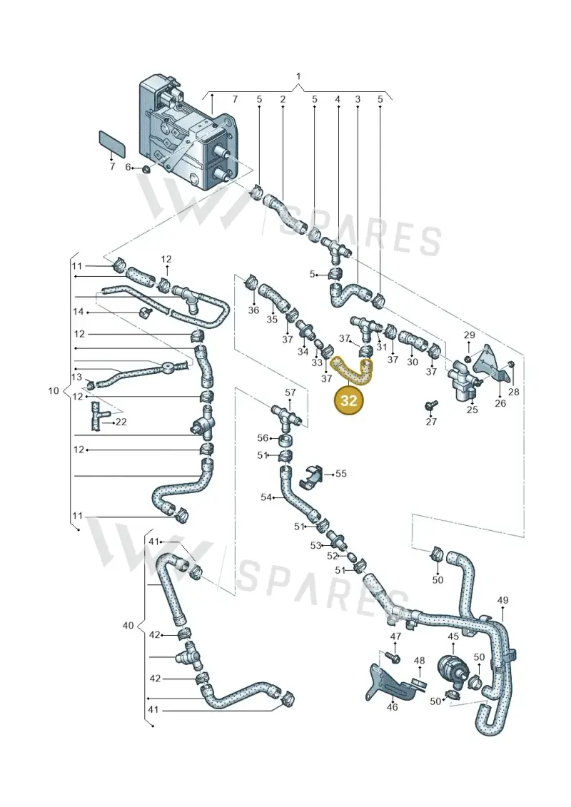 5QE819362CG — Volkswagen E-Golf (2014-2021) diagram 774819650, position 32