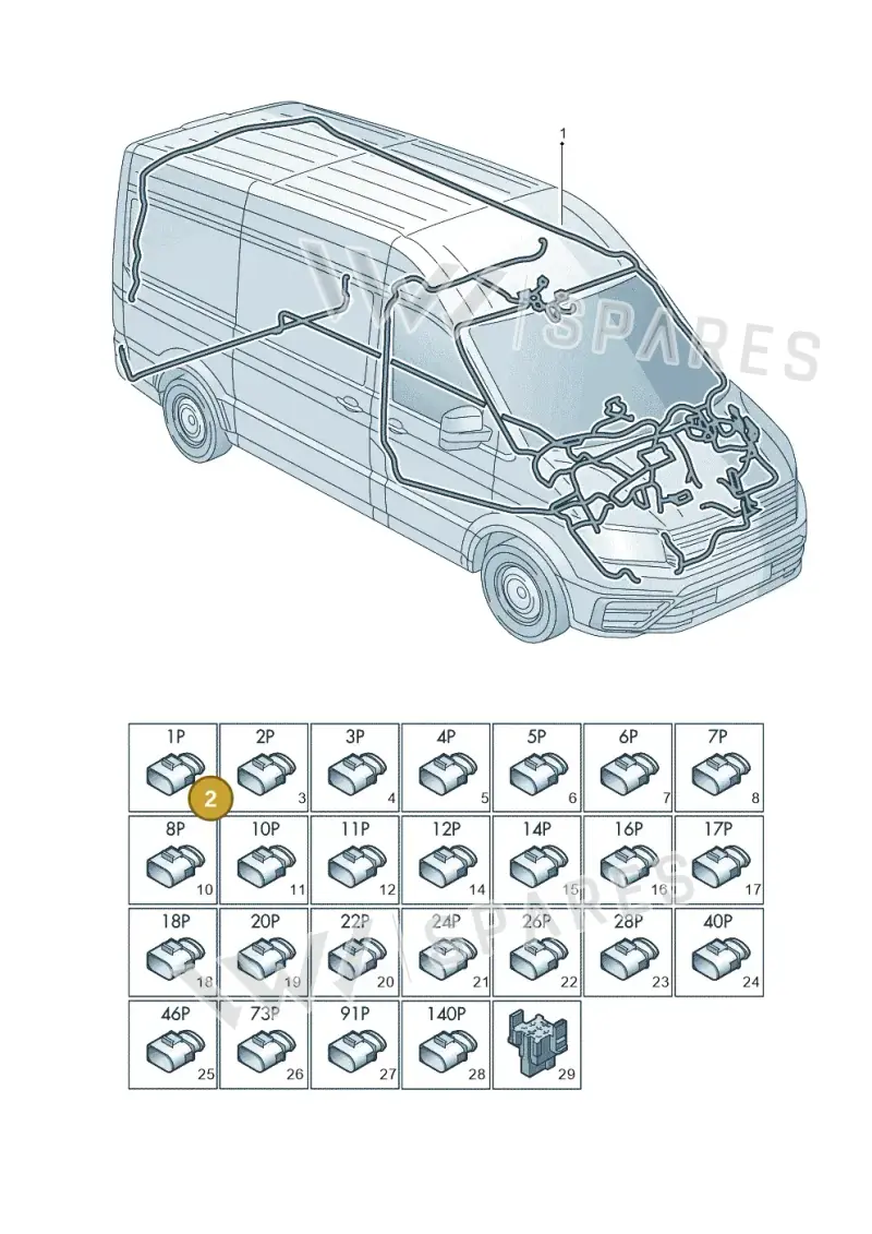 5QF035576C — Volkswagen MAN TGE 55 (2016-2021) diagram 806971083, position 2