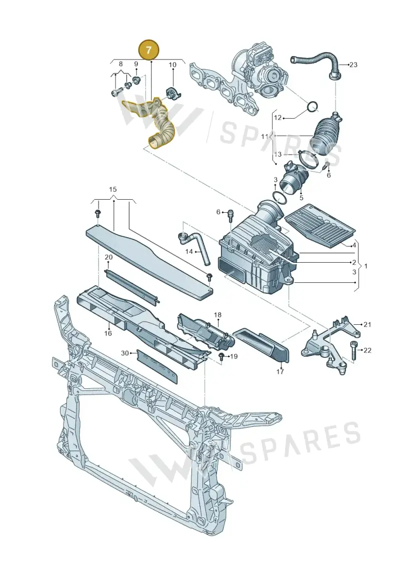 5QF129565A — Volkswagen Passat estate (2023-) diagram 793129060, position 7