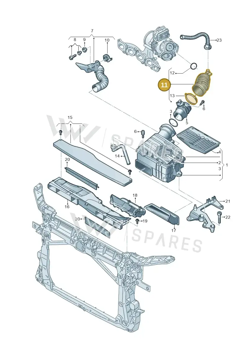 5QF129654T — Volkswagen Caddy Maxi Kombi (2020-2024) diagram 793129060, position 11