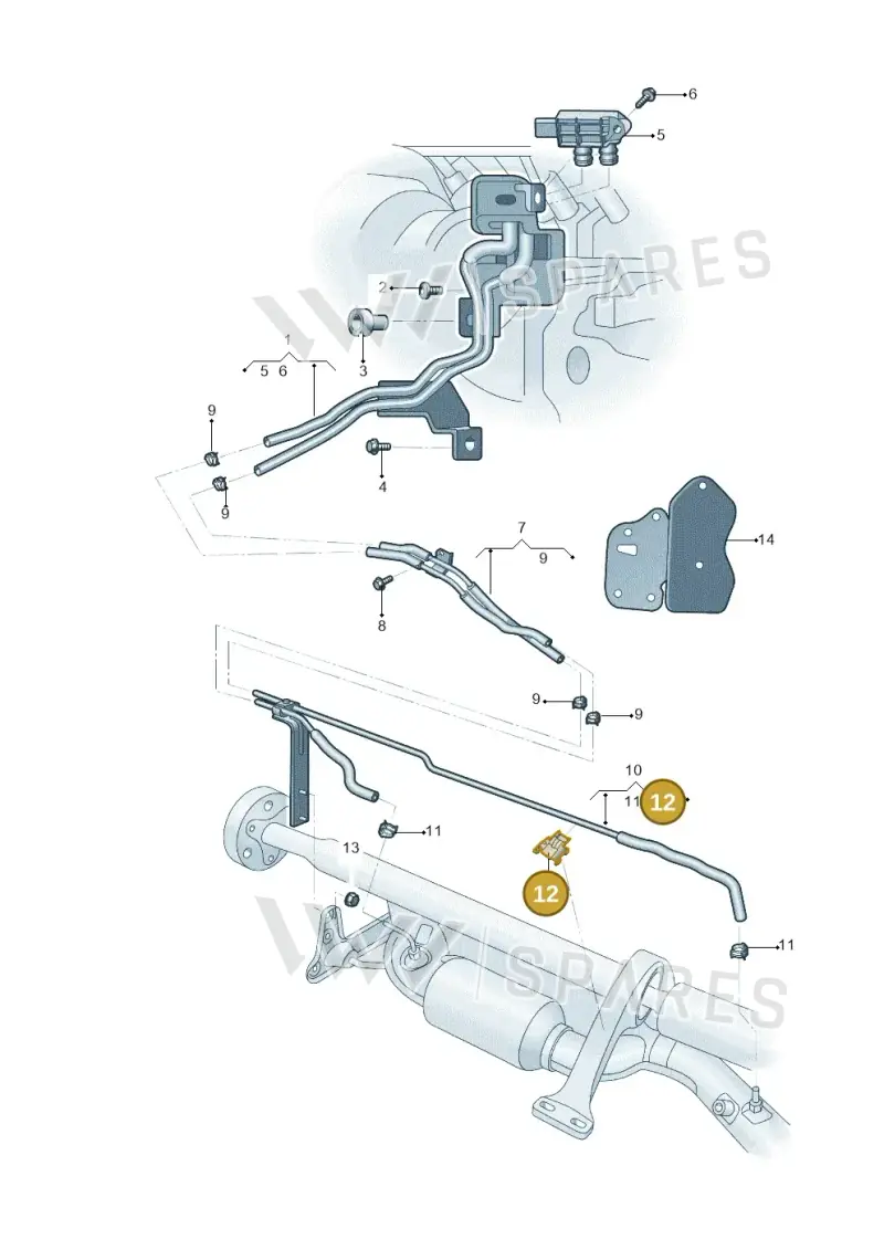 5QF131213 — Volkswagen Tiguan (2024-) diagram 644131015, position 12